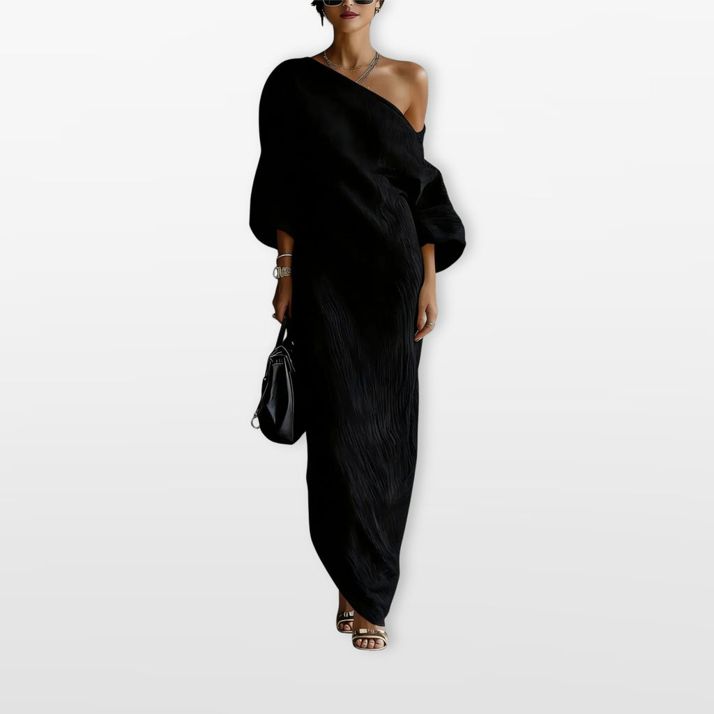 Women’s One Shoulder Maxi Dress Elegant Fit