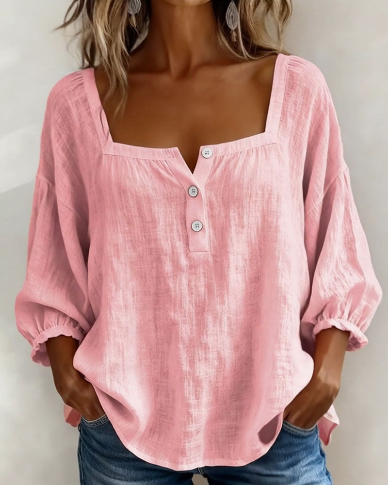 Women's Button Front Blouse