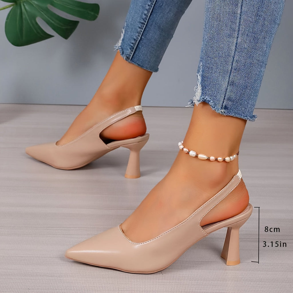 Women’s Slingback Heels with Pointed Toe