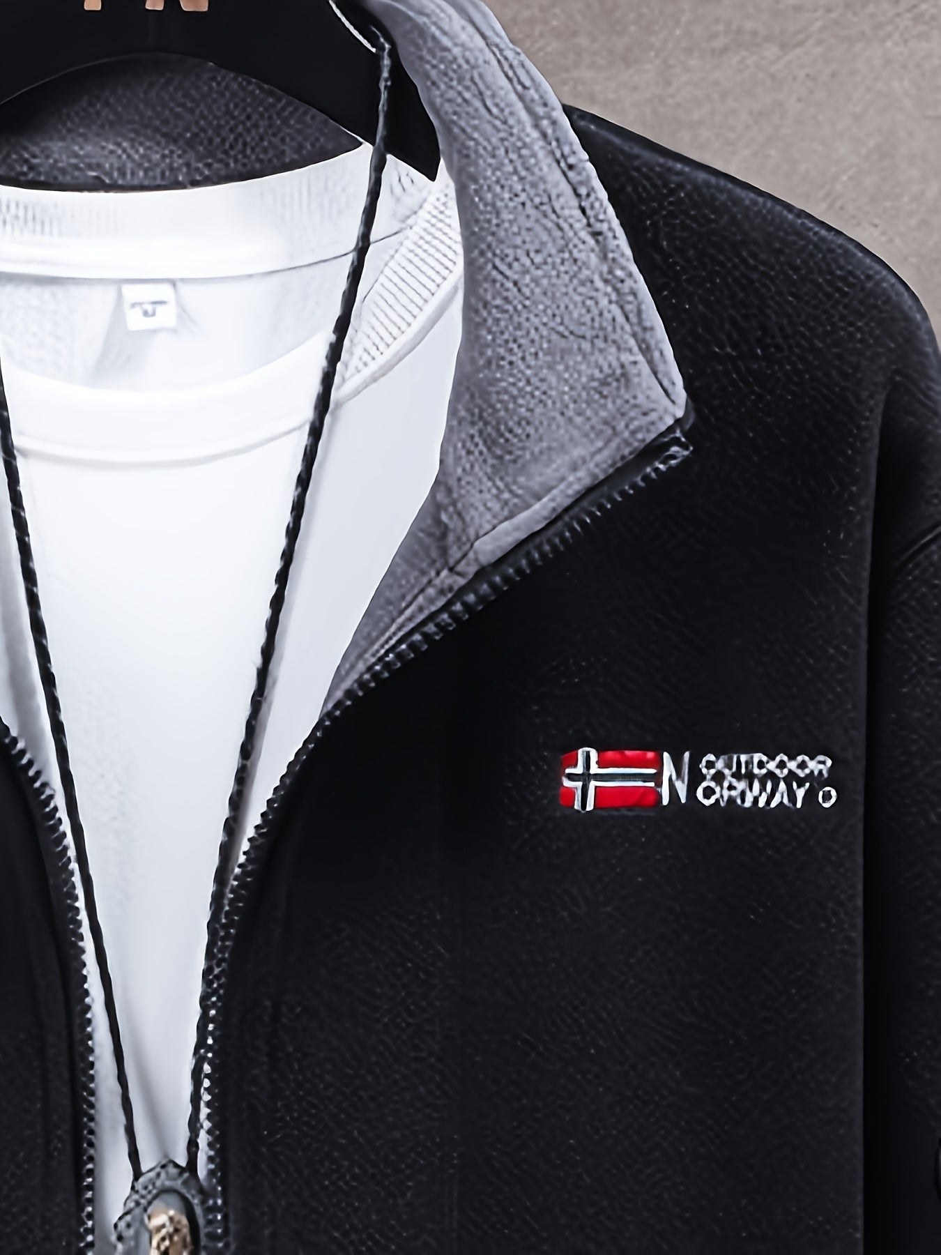 Men’s Full-Zip Stand Collar Jacket