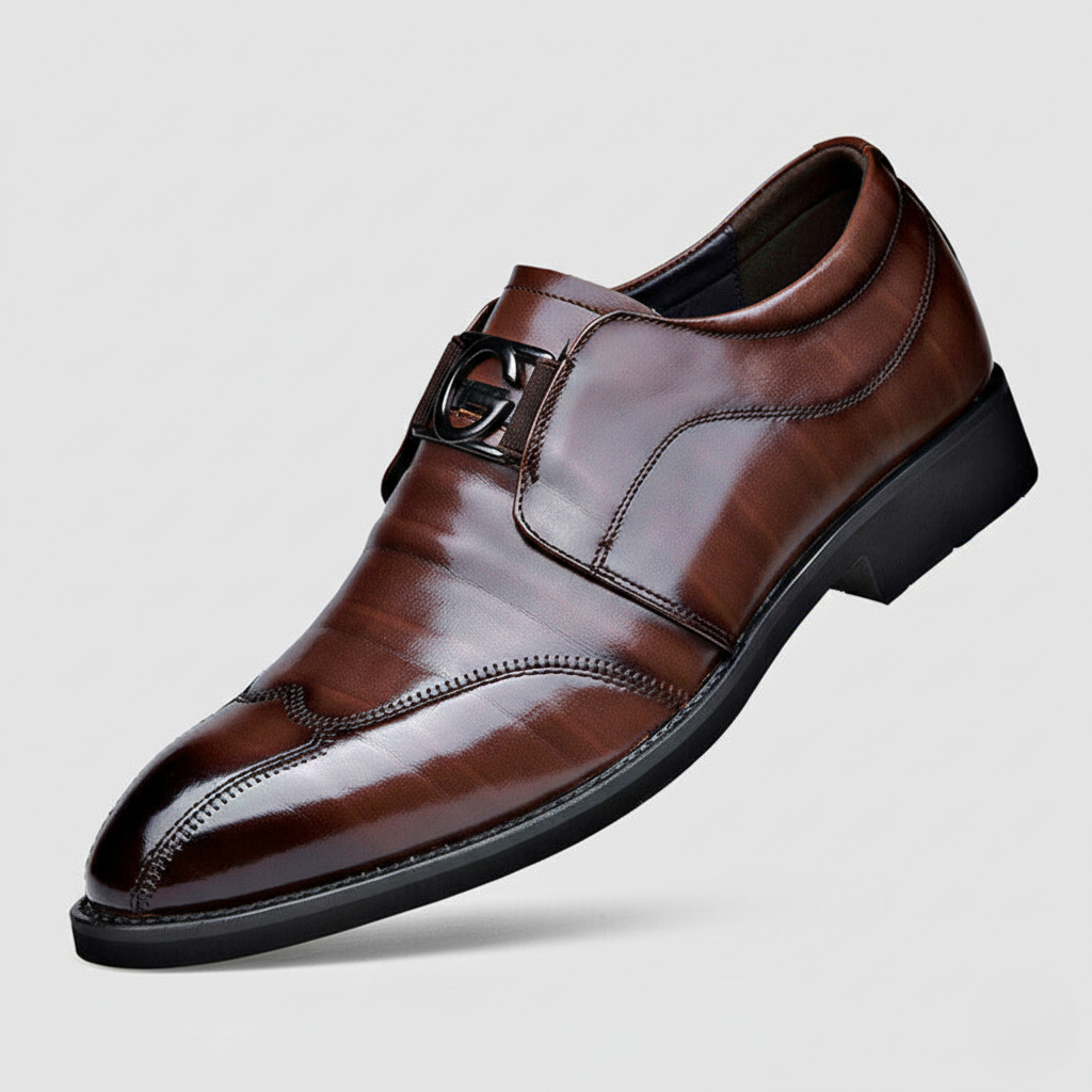 Men’s Buckle Monk Strap Dress Shoes