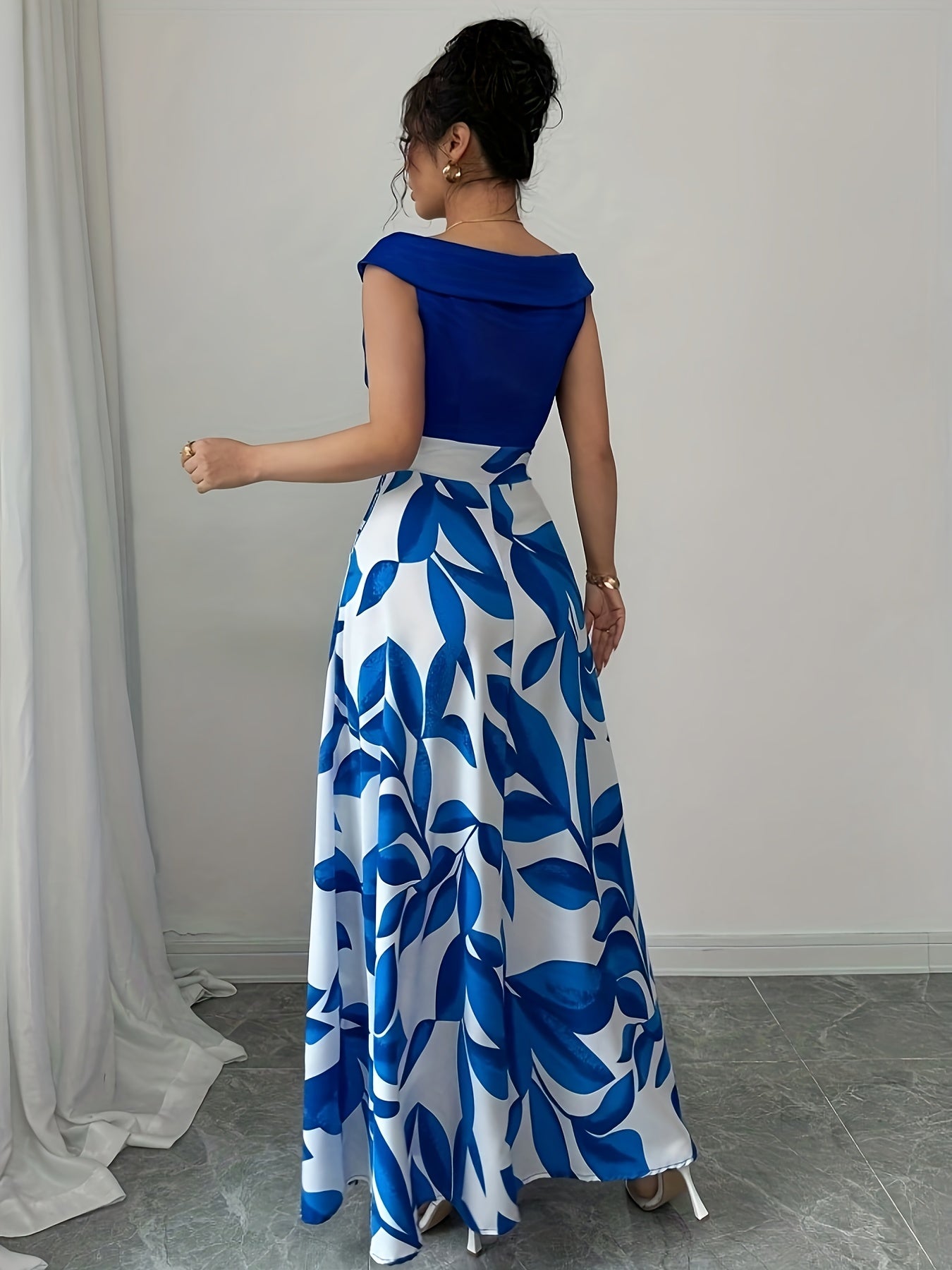 Women’s Printed Maxi Dress A-Line