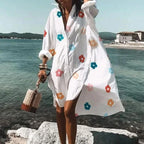 Women’s Oversized Long Sleeve Shirt Dress