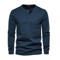 Men's Slim Fit Long Sleeve Henley Shirt