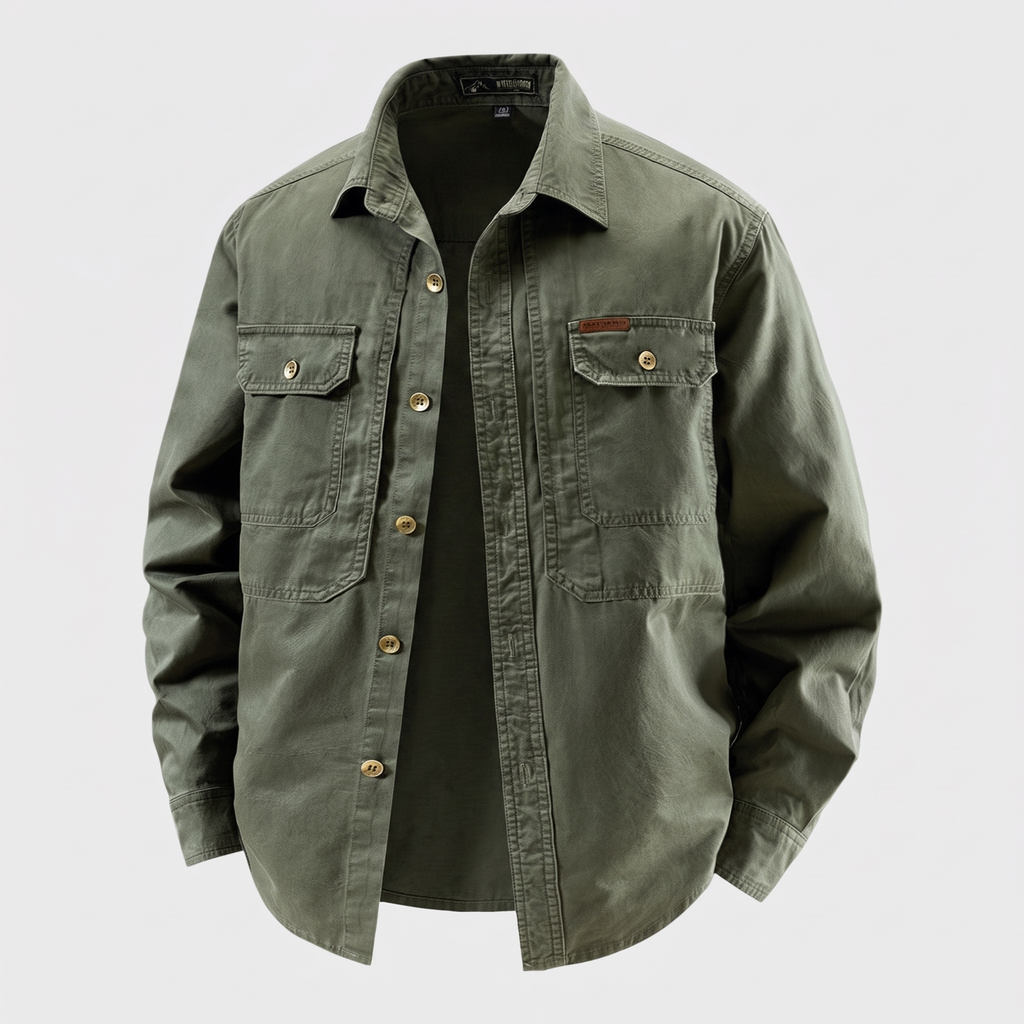 Men's Long Sleeve Button-Front Utility Shirt