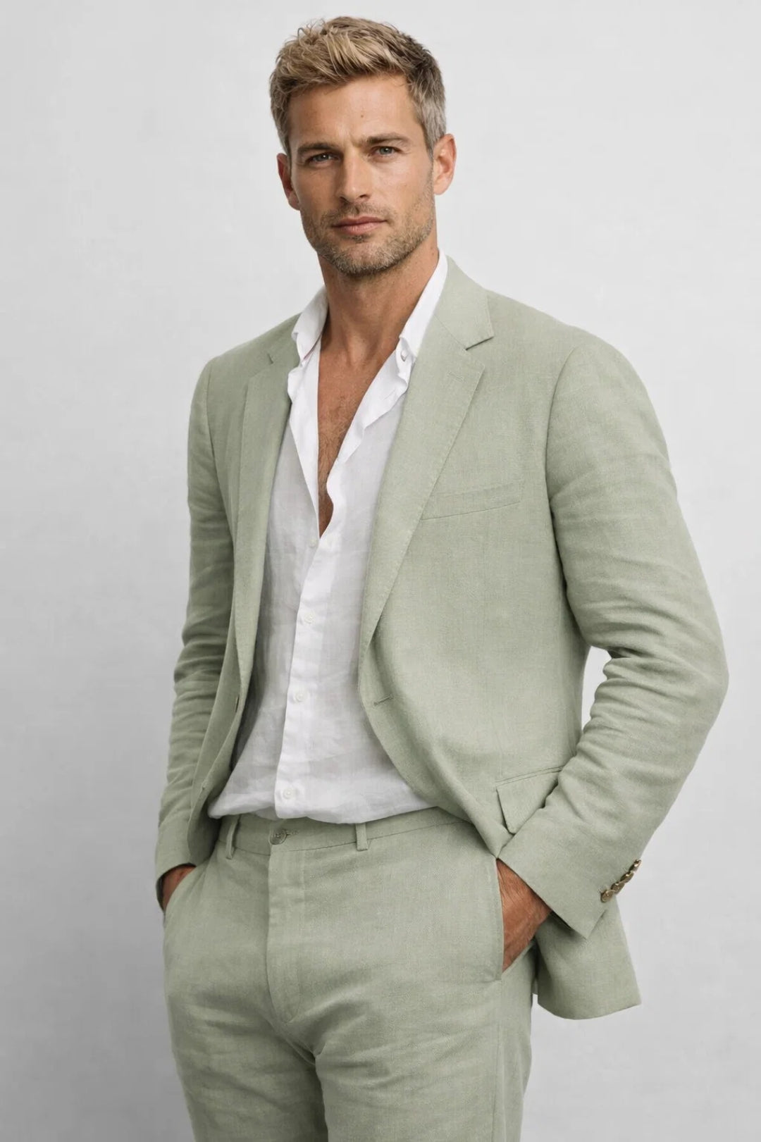 Men’s Tailored Suit Casual Blazer