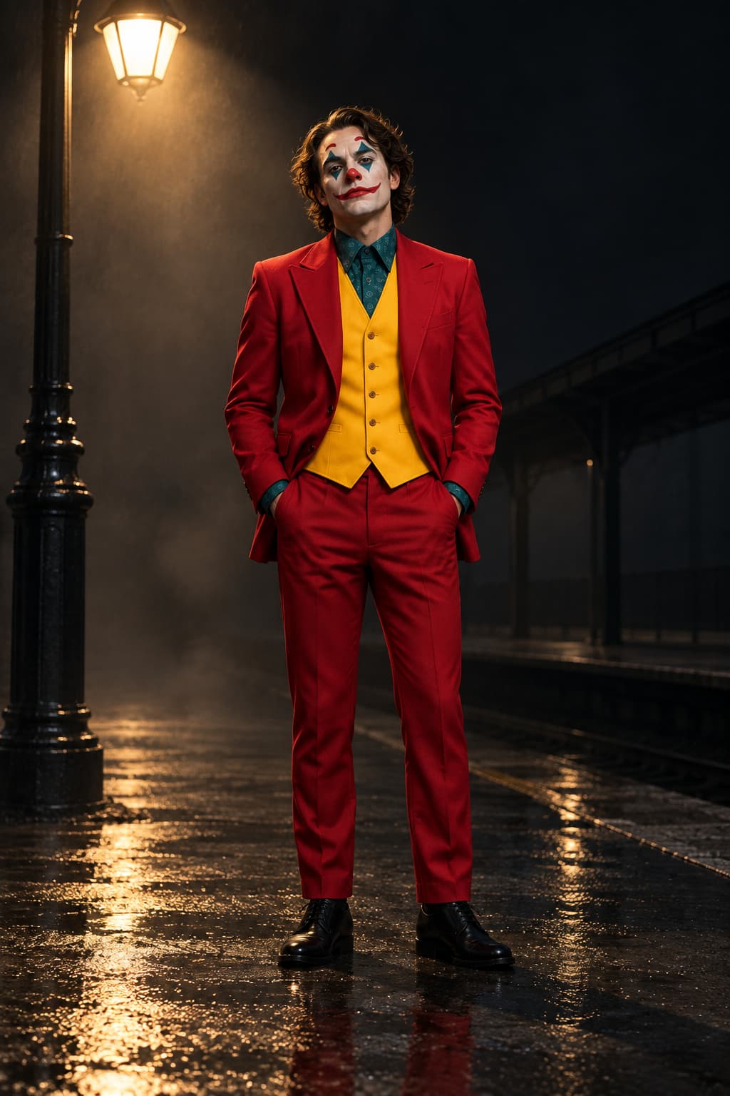 Men’s Halloween Joker Costume Suit