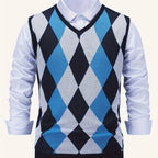 Men’s Stylish Argyle Sweater Vest