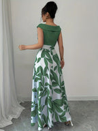 Women’s Printed Maxi Dress A-Line