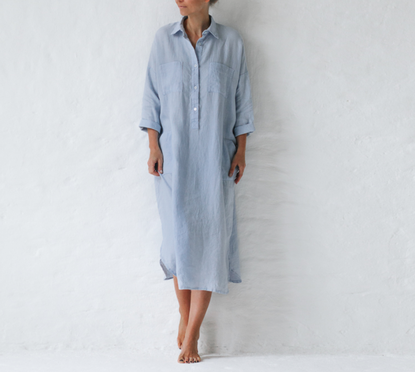 Women’s Relaxed Shirt Midi Dress