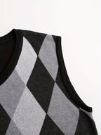Men’s Stylish Argyle Sweater Vest