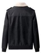 Men’s Aviator Jacket with Contrast Collar