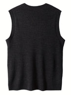 Men’s Black V-Neck Sweater Vest