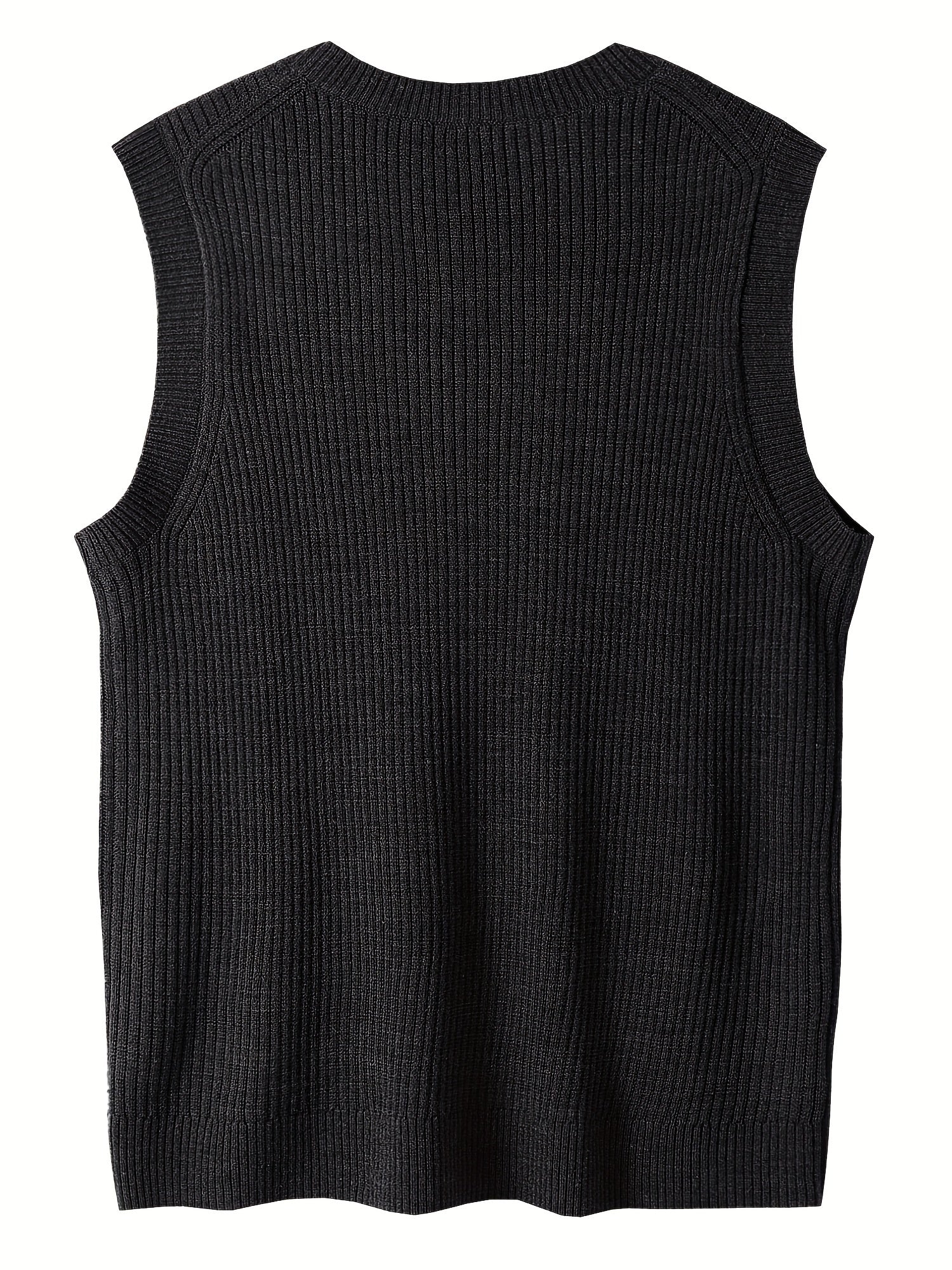 Men’s Black V-Neck Sweater Vest