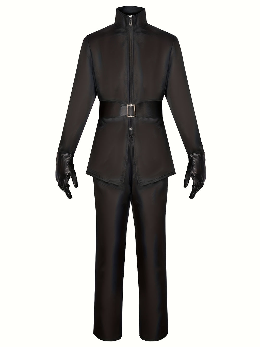 Men’s Halloween Hooded Villain Costume with Cape