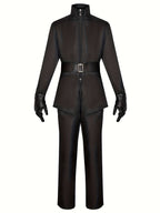 Men’s Halloween Hooded Villain Costume with Cape