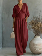 Women's Wrap Maxi Jumpsuit