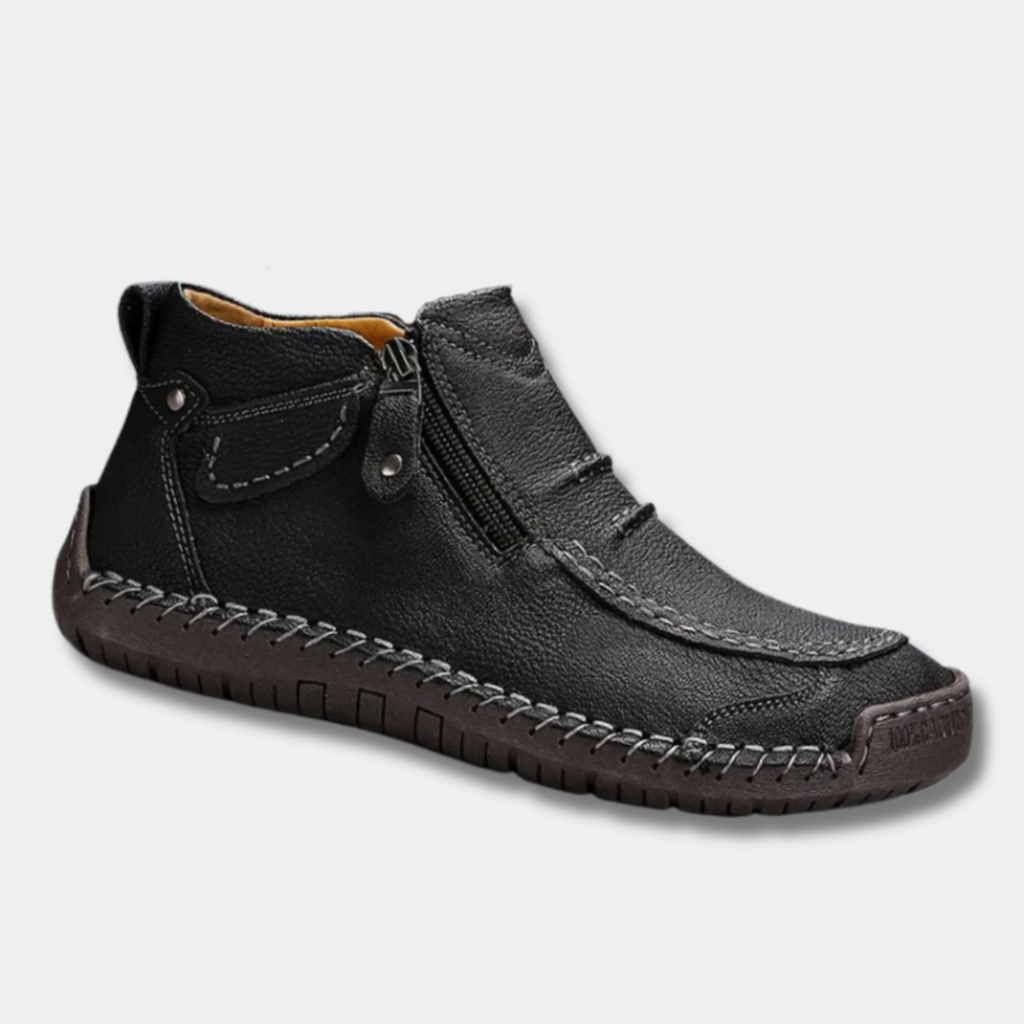 Men Orthopedic Leather Casual Ankle Shoes