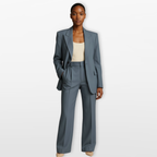 Women Tailored Blazer Pants Suit Elegant