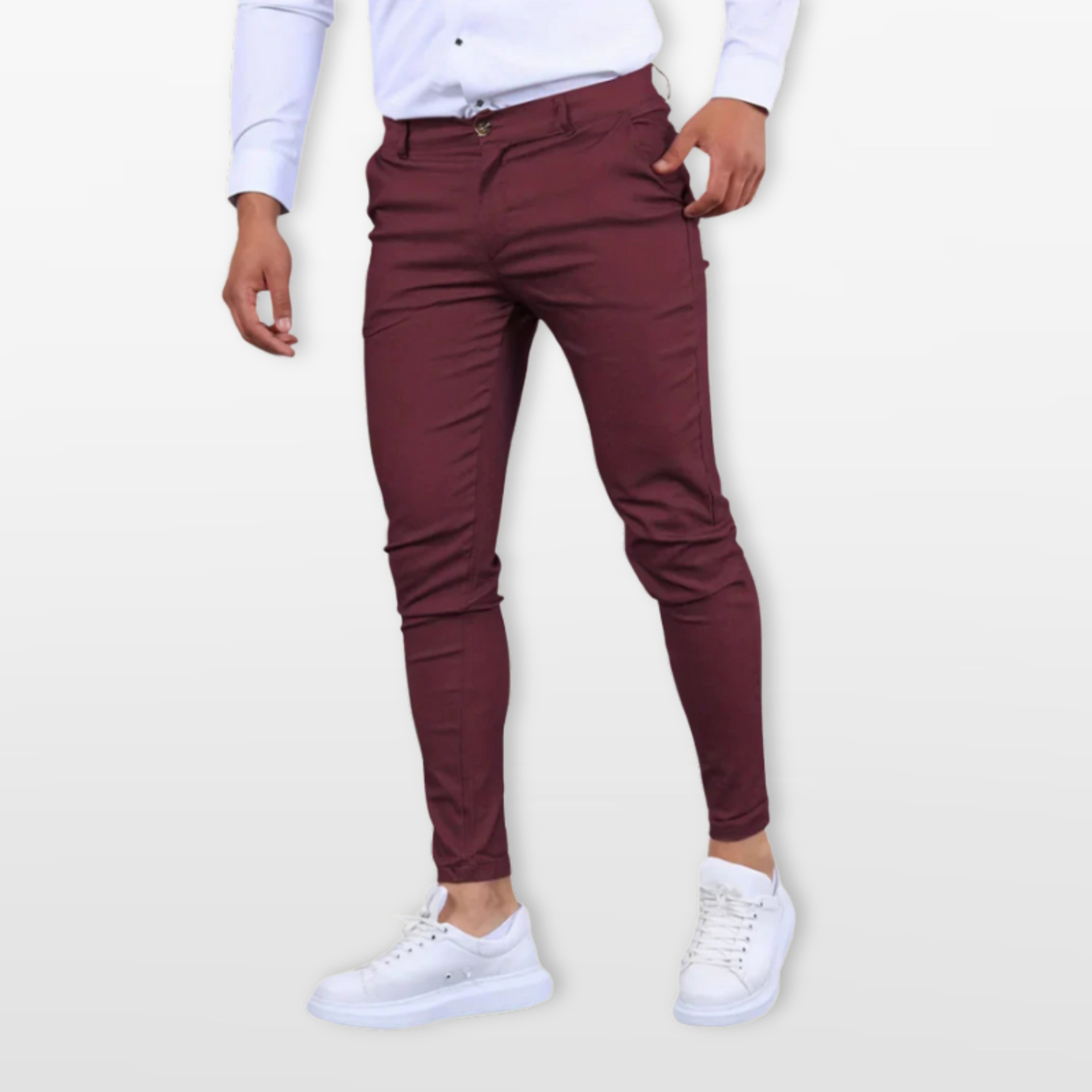 Men Slim Fit Dress Pants