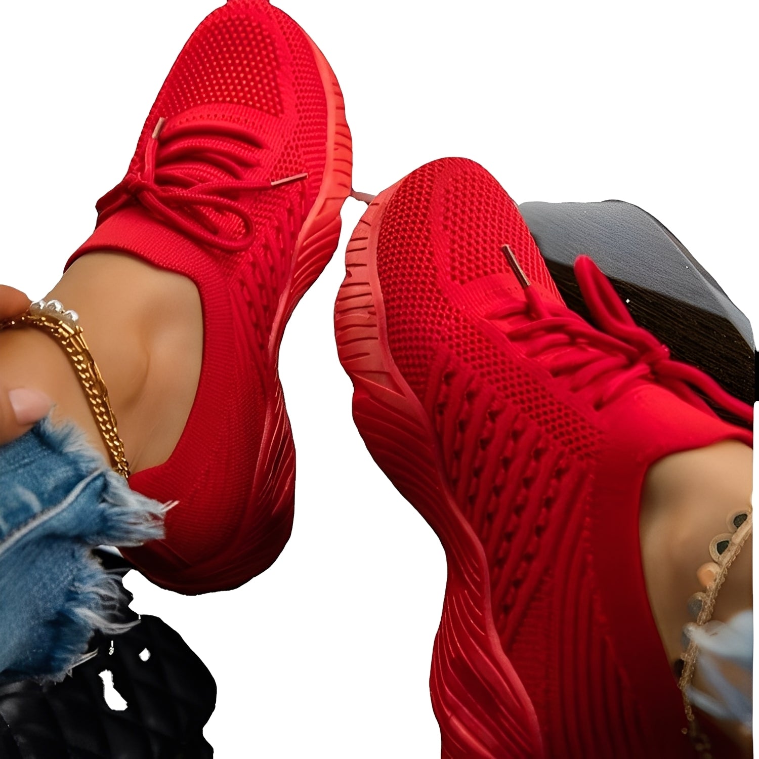 Women's Knit Walking Sneakers