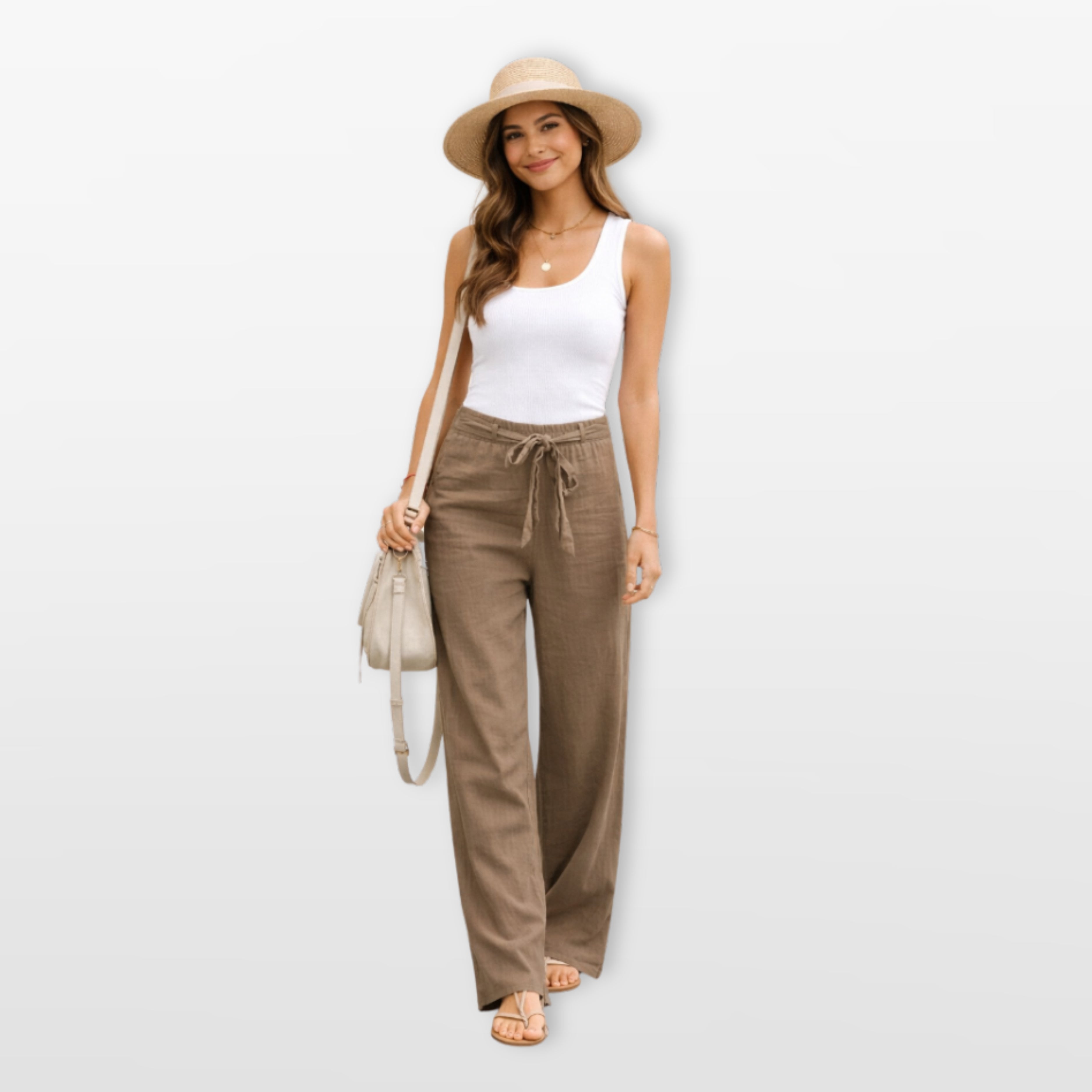Women’s Wide Leg Pants Drawstring Waist Loose
