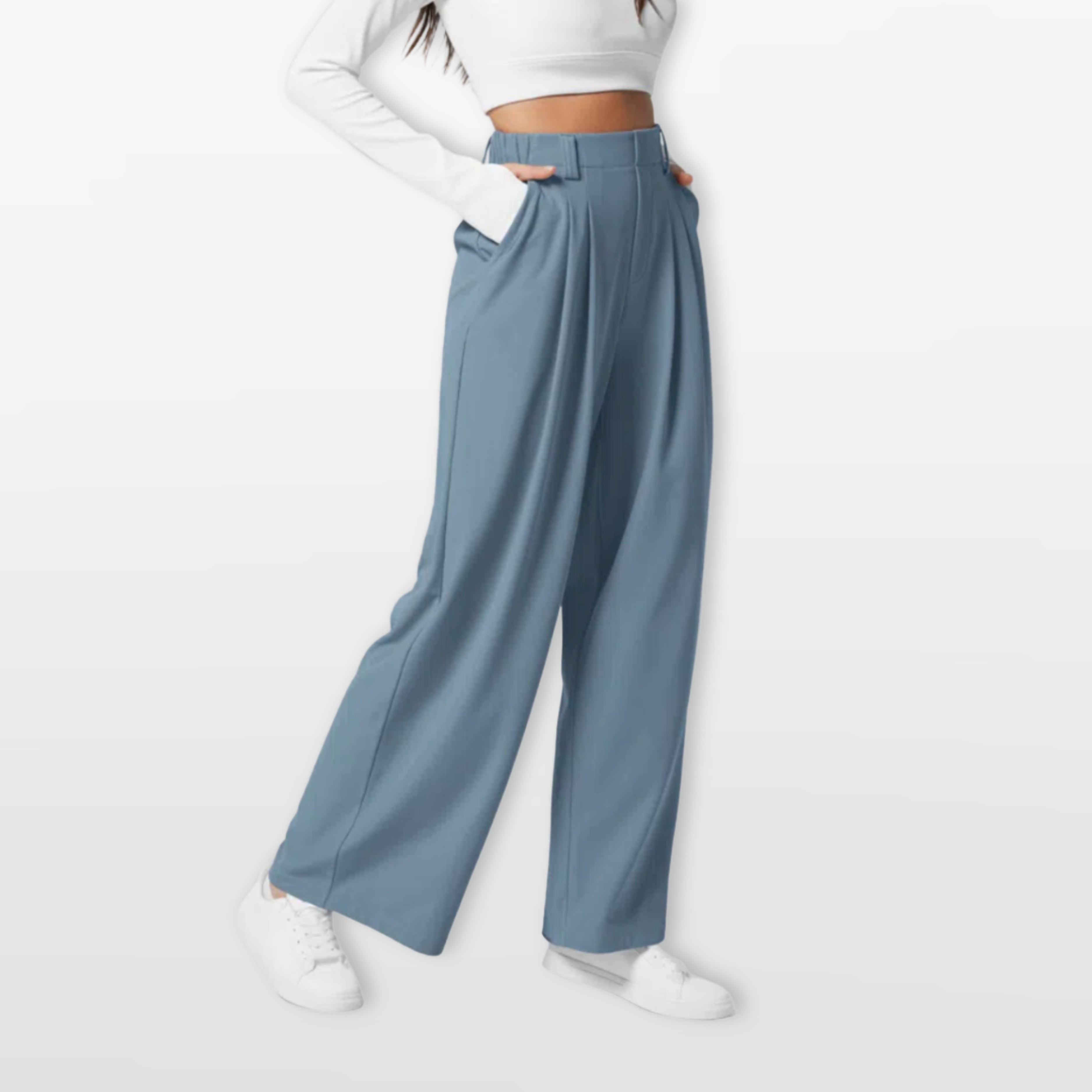 Women’s Wide Leg Pants High Waisted Pleated