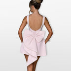 Women’s Bow Back Mini Dress Elegant