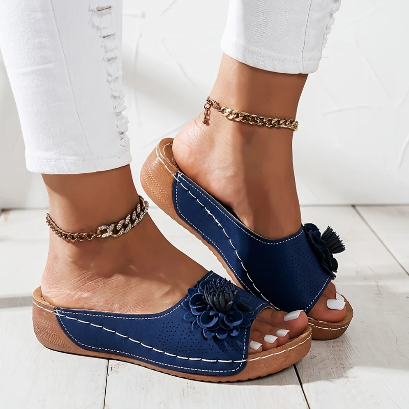 Women’s Floral Comfort Wedge Sandals