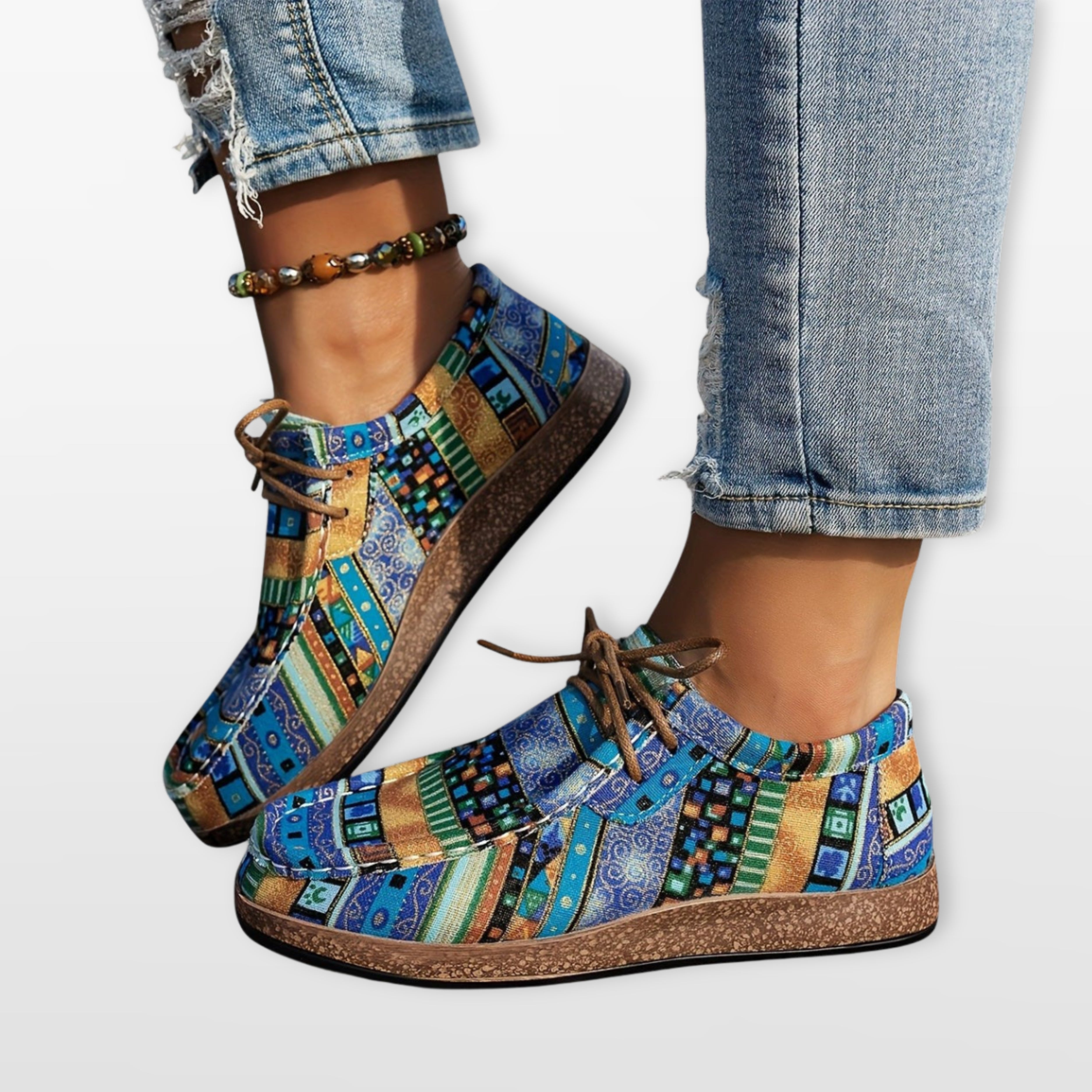 Women’s Patchwork Sneakers Colorful Platform Trainers