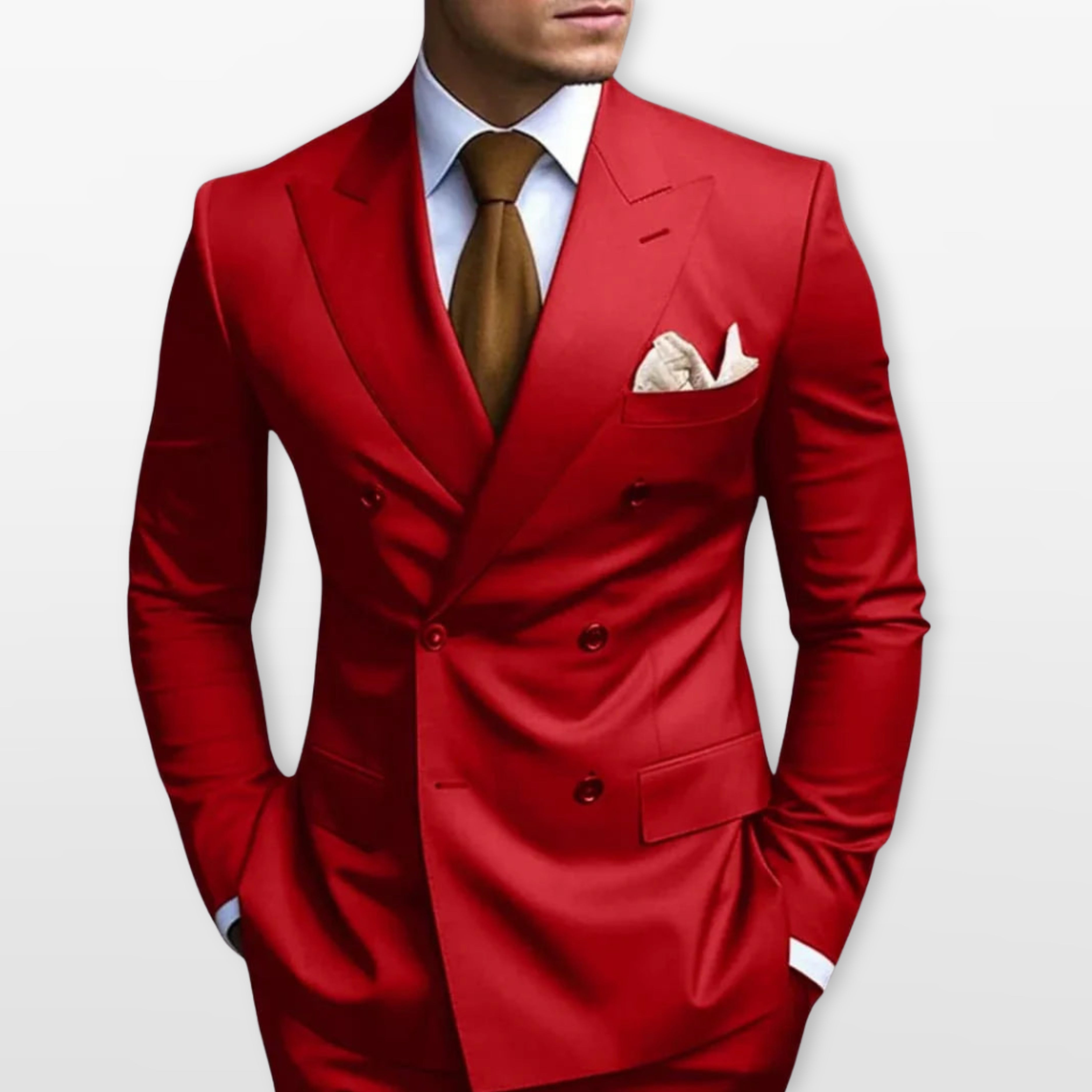 Men’s Double Breasted Suit Slim Fit Tailored