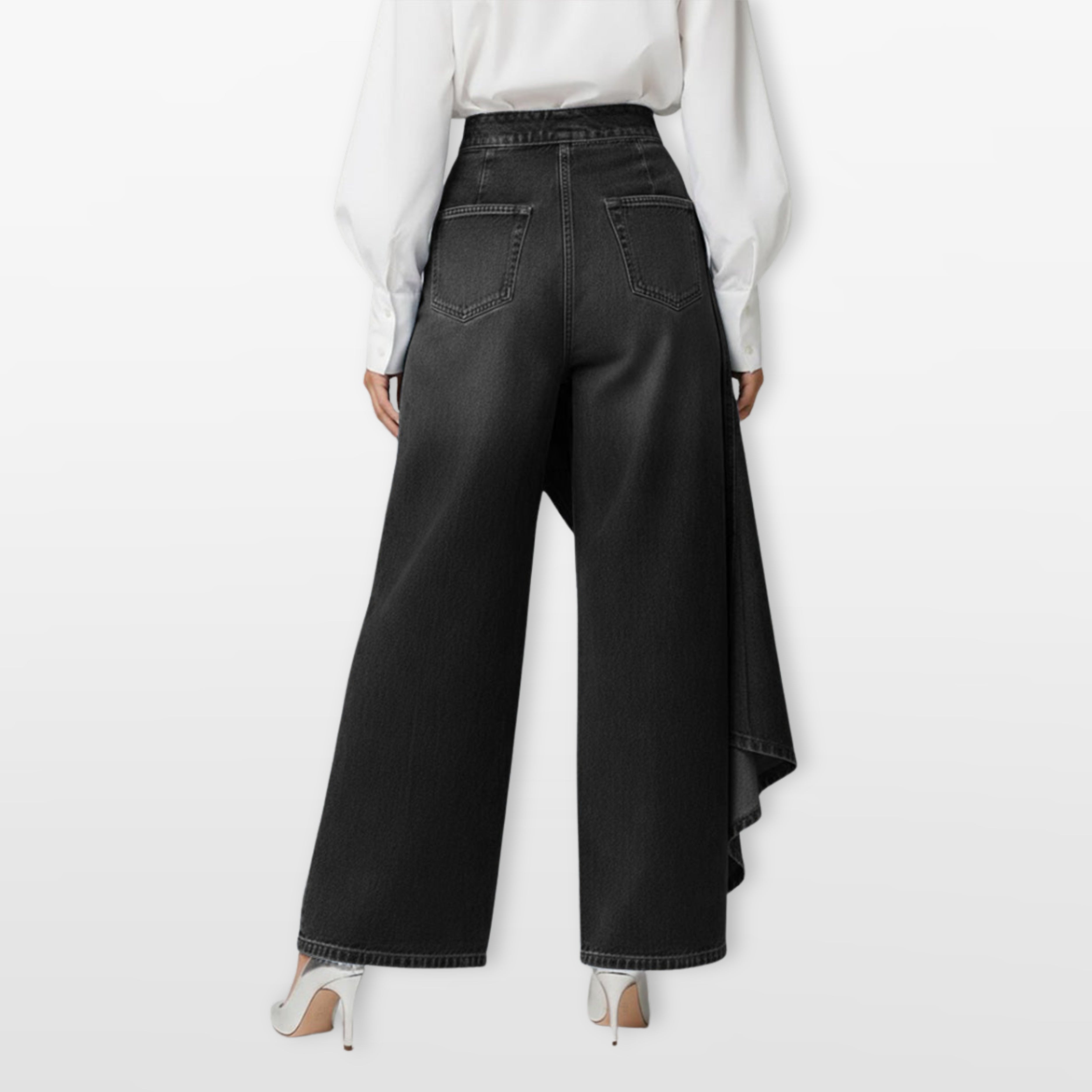 Women’s High Waisted Wide Leg Denim Pants