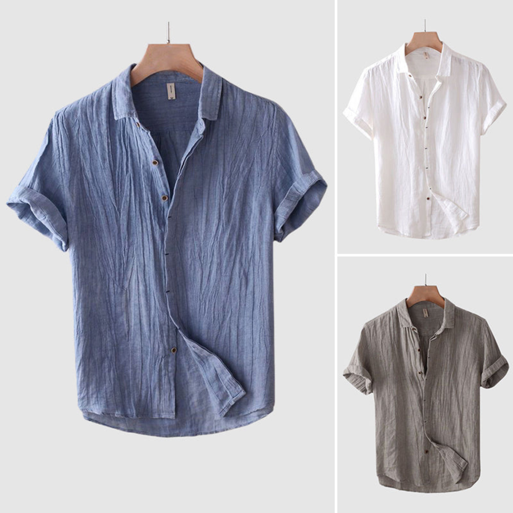 Men’s Relaxed Summer Button Shirt
