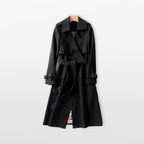 Women’s Long Trench Coat Tailored Belted