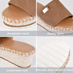 Women Orthopedic Platform Wedge Slide Sandals