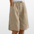 Women’s Wide Leg Shorts Elastic Waist