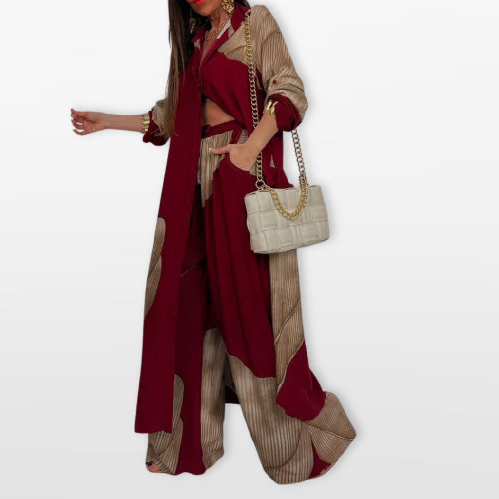 Women’s Boho Shirt And Pants Set