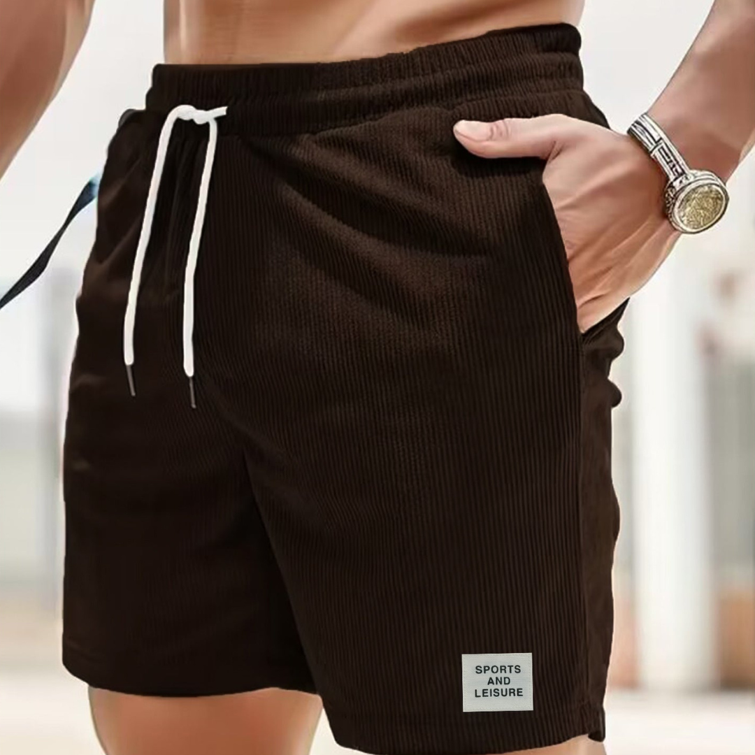Men's Corduroy Drawstring Shorts