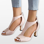 Women Orthopedic Cutout Toe Heels