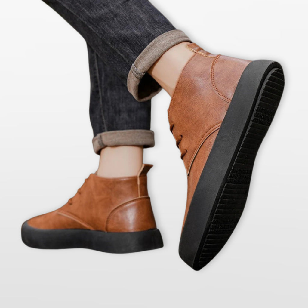 Men’s Casual Ankle Boots Lace-Up Style
