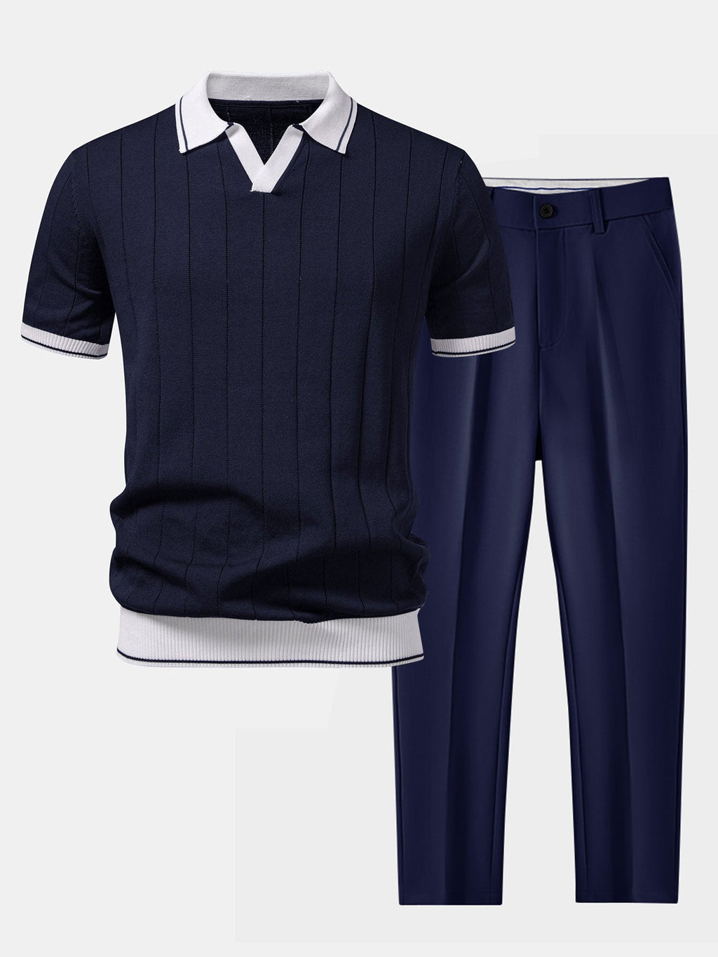 Men's Smart Casual Polo Set