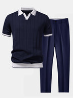 Men's Smart Casual Polo Set