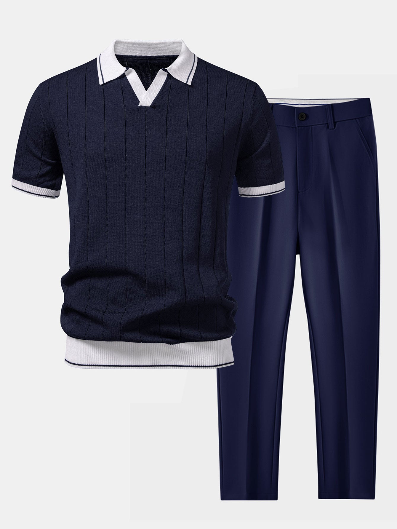 Men's Smart Casual Polo Set
