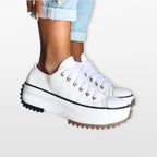 Women Platform Lace Up Sneakers