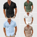 Men Short Sleeve Casual Summer Shirt