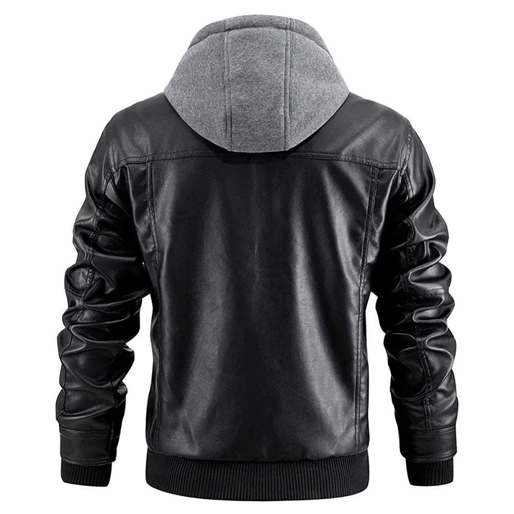 Men's Hooded Short Zip Jacket