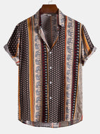 Men’s Relaxed Elephant Print Resort Shirt