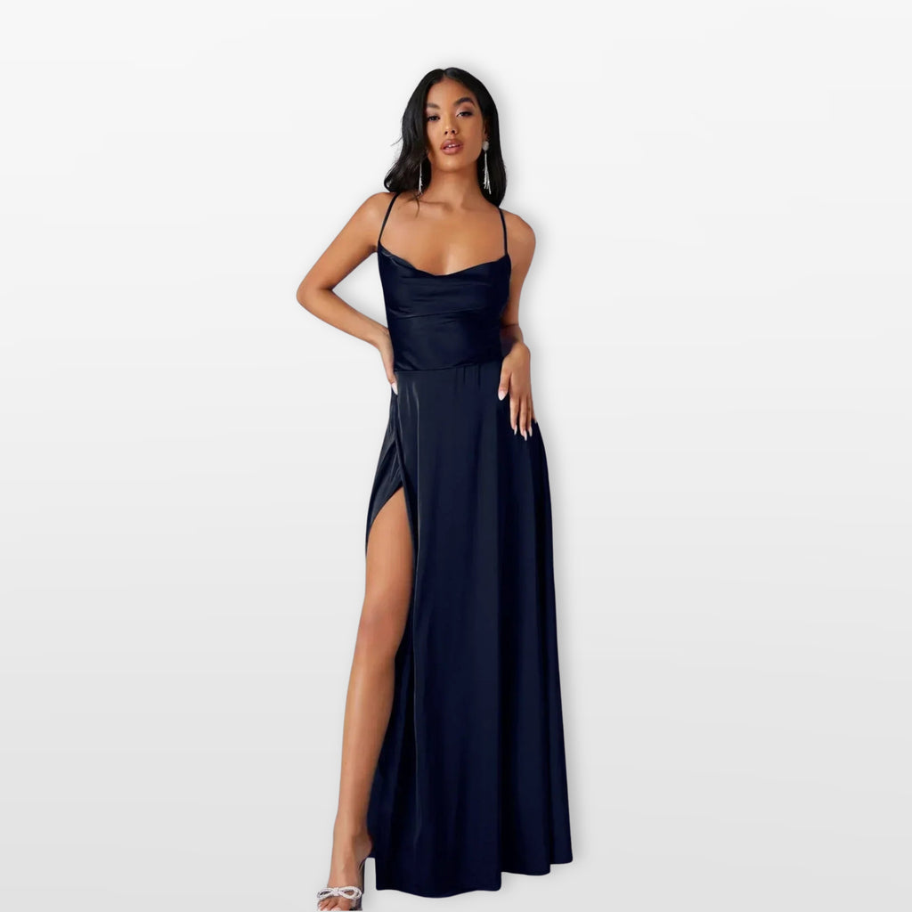 Women’s Maxi Dress Side Slit Elegant
