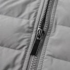 Men's Hooded Quilted Zip-Up Jacket