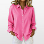 Women Relaxed Button Up Shirt